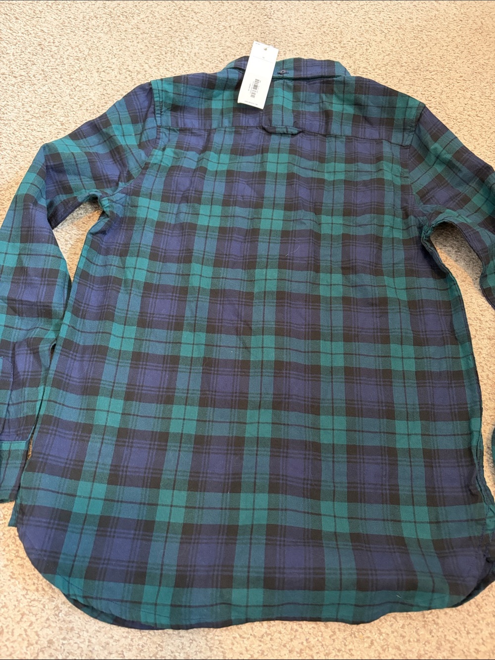 NWT Janie & Jack Blackwatch Plaid Button-Down Shirt, 10 - Picture 8 of 8